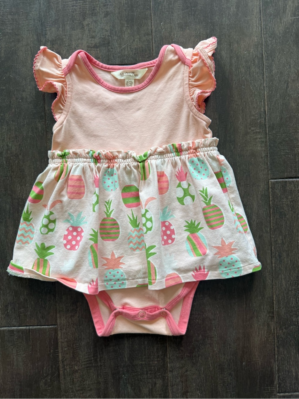 Matilda Jane Dream Chasers Sweet Pineapple Size 12-18 Months Snap Closure 🍍💕